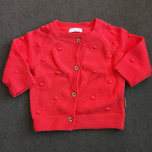 EUC Noppies Cotton Button Up Sweater 0-1 mth - Picture 1 of 3
